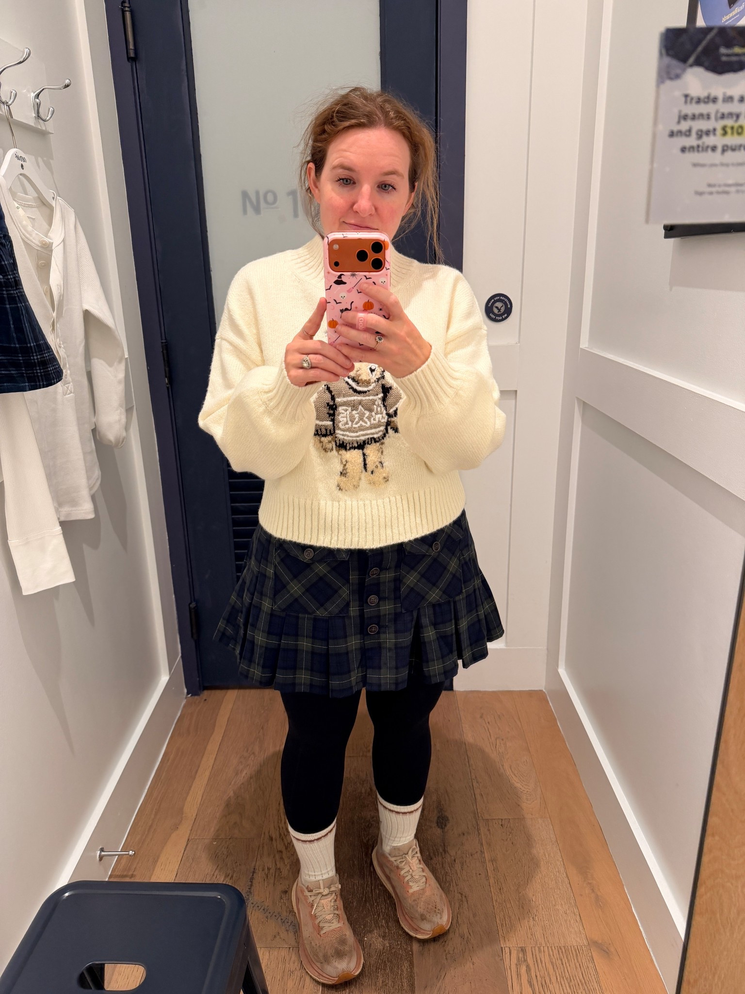 Did I need yet another plaid skirt? Absolutely not. But tell me this is not the cutest?!? And yes I bought the sweater too

#LTKSeasonal #LTKHoliday #LTKSaleAlert