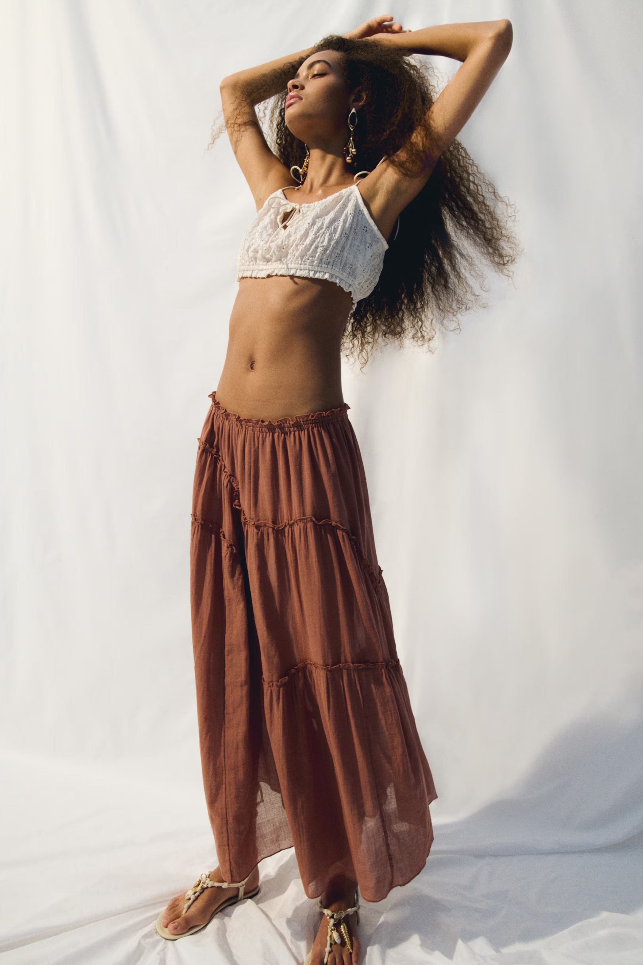 Tiered Maxi Skirt | H&M (US + CA)