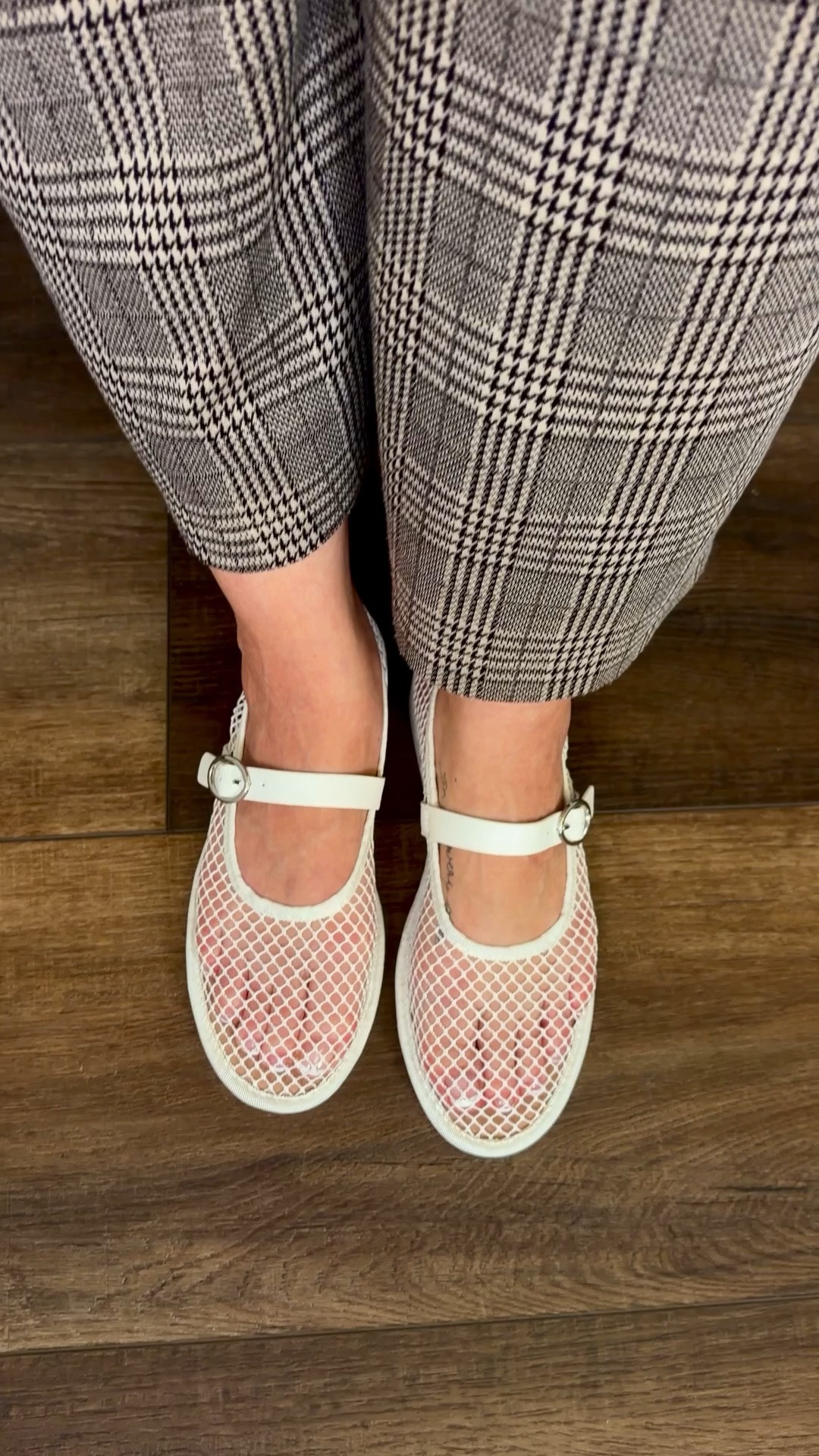 The perfect Mary Jane’s for summer weather!! 🤭 I have been wearing these like crazy! 

Runs TTS 

Absolutely! Here are plenty of searchable keywords separated by commas:

mesh Mary Jane flats, Walmart shoes, Walmart fashion, Walmart finds, affordable shoes, budget fashion, Mary Jane flats, mesh flats, breathable flats, summer shoes, trendy flats, cute flats, everyday shoes, comfy shoes, women’s shoes, casual style, chic style, neutral shoes, woven flats, ballet flats, flat shoes, viral Walmart finds, Walmart style, fashion finds, affordable style, outfit inspiration, capsule wardrobe, mom style, teacher outfits, workwear shoes, spring shoes, summer fashion, easy outfits, everyday fashion, Walmart haul, shoe finds, stylish on a budget, fashion deals, cute Walmart shoes, comfortable flats, toe coverage shoes, classic style, minimalist fashion, old money style, elevated basics, on trend shoes

#LTKSaleAlert #LTKOver40 #LTKWorkwear