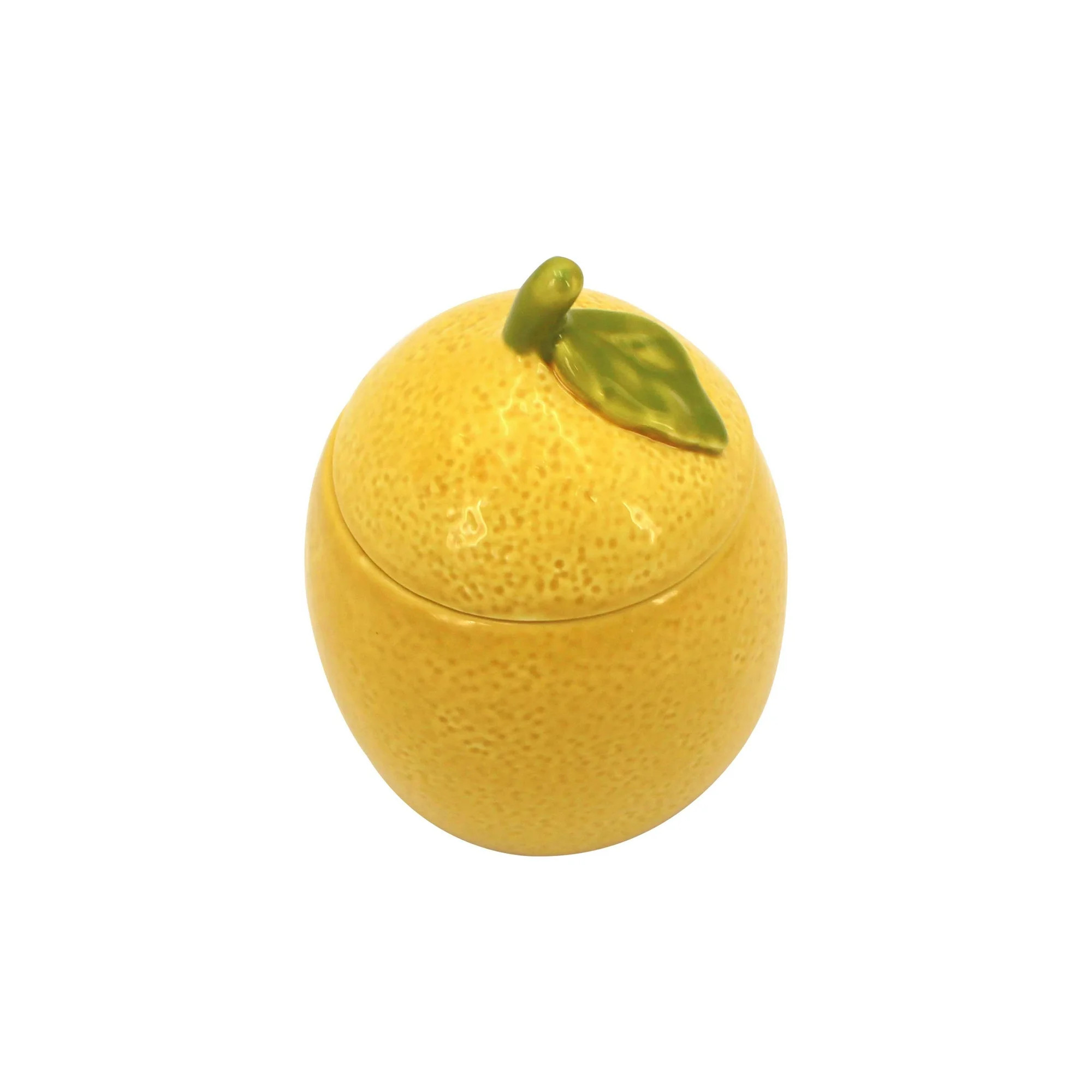 Better Homes & Gardens 1-Wick Ceramic Figural Candle, Lemon and Mint, 6 oz | Walmart (US)