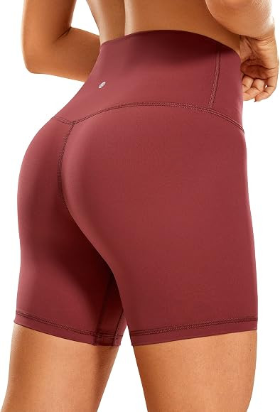 CRZ YOGA Women's Naked Feeling Biker Shorts - 3'' / 4'' / 6'' / 8'' / 10'' High Waisted Yoga Work... | Amazon (US)