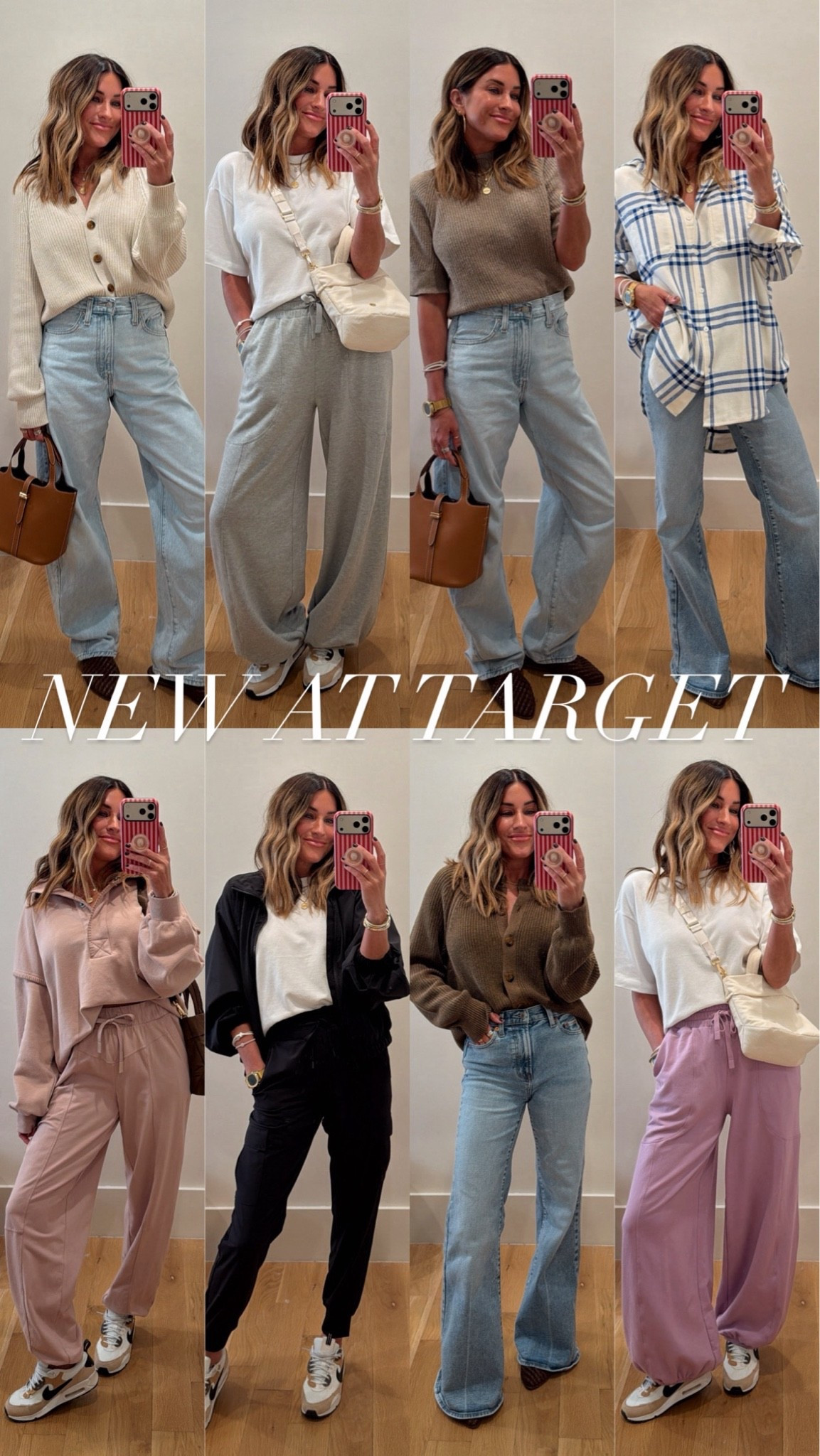 New and SO nice!!!😍
SIZING:
Comfy joggers: xs
Tees: xs
Black jacket: xs
Tan joggers: xs
Tan sweatshirt: small
Plaid flannel: xs
Nice cardigans: medium

#LTKSeasonal #LTKootd #LTKgrwm