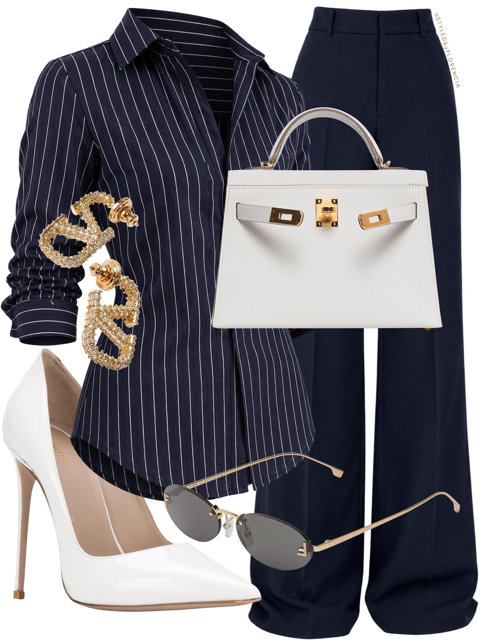 summer office outfit goals💪🏽💙 comment SHOP & I’ll send you the outfit details!