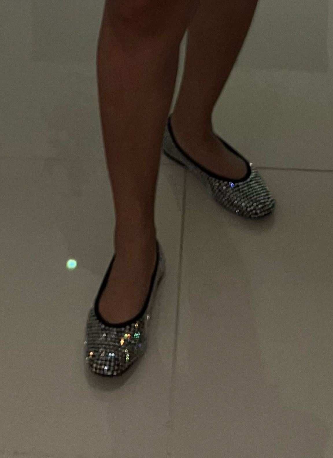 Sparkly mesh ballet flats 🫰🏼✨ son true to size! 

#LTKstyletip #LTKshoecrush #LTKbeauty