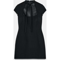 Zara - Short Dress With Bow Detail - Black - M - Woman | Zara UK