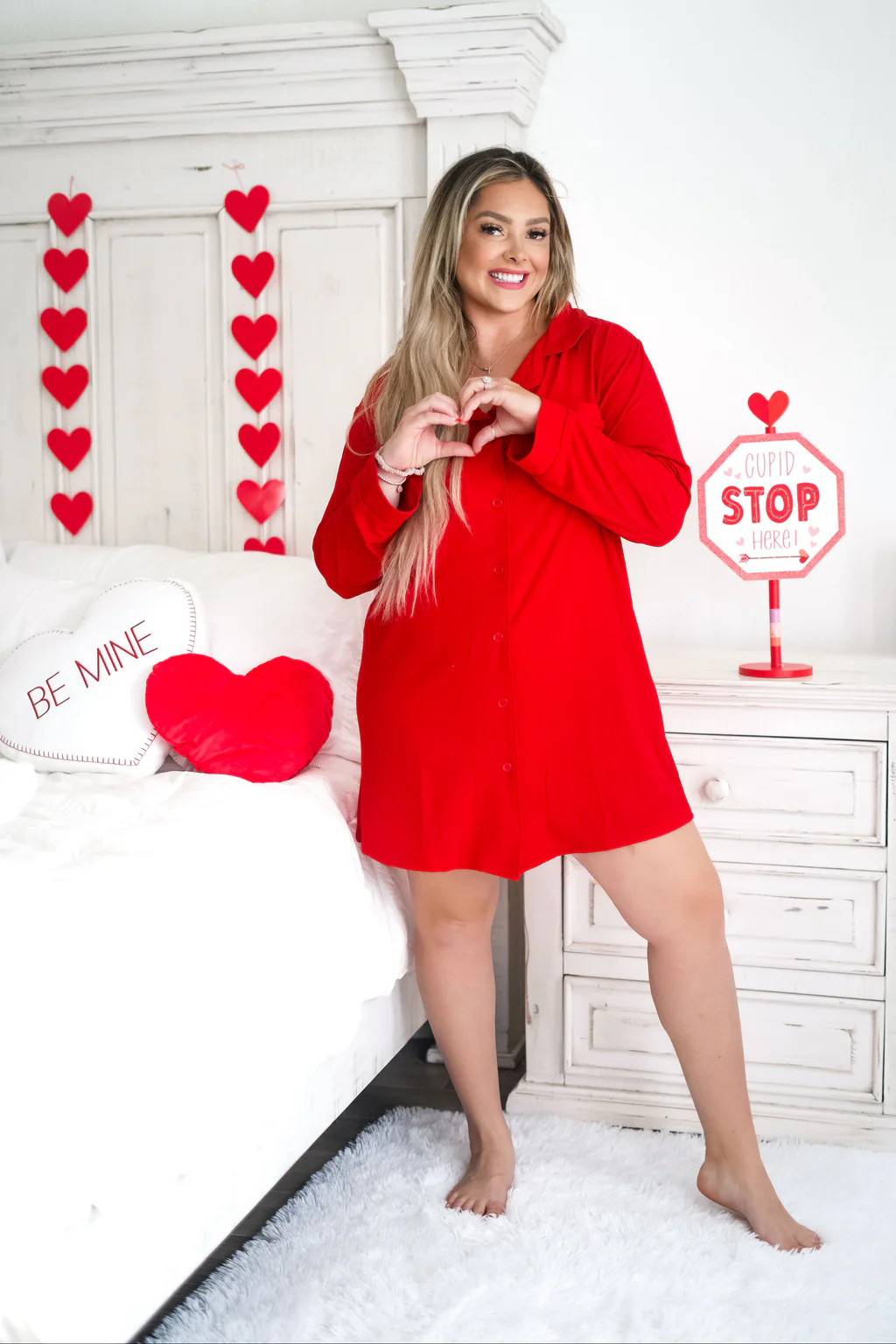 RED RIB WOMEN’S DREAM GOWN | Dream Big Little Co.