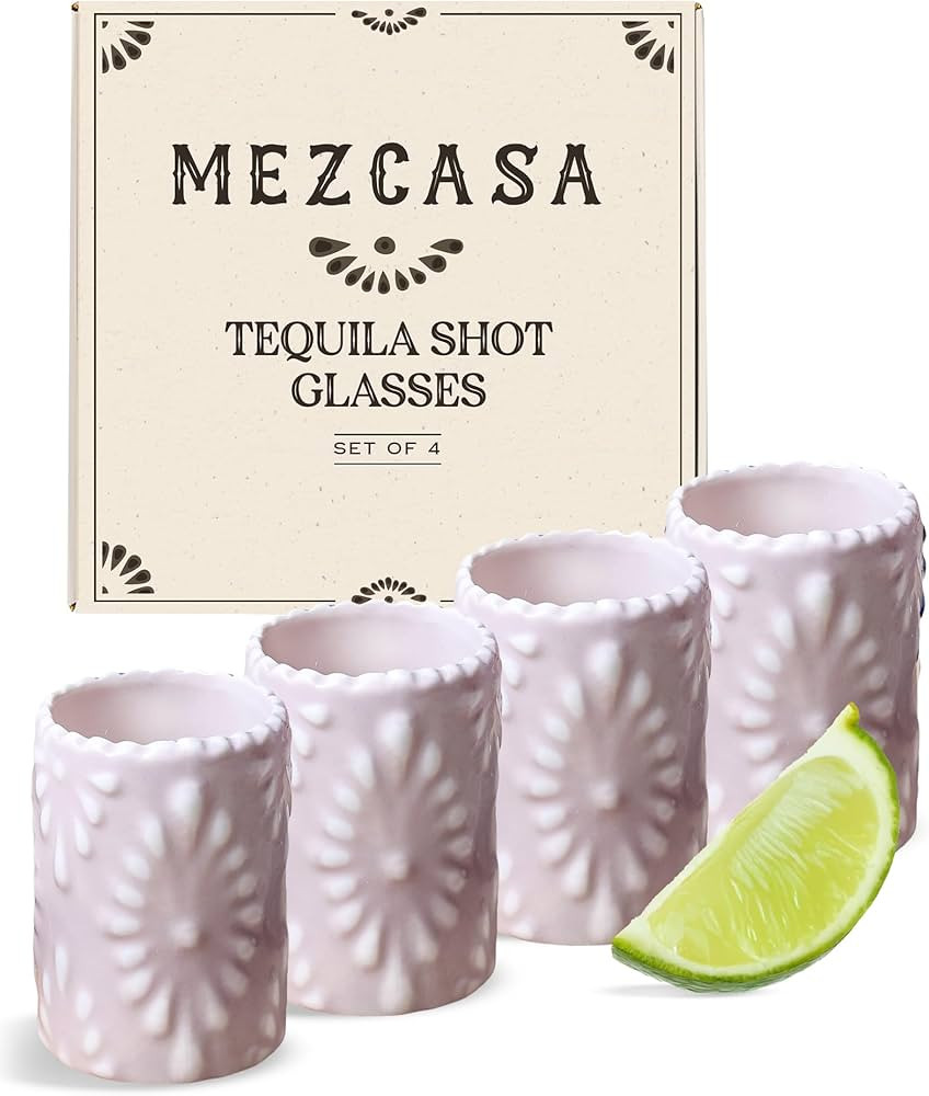 Talavera Shot Glasses — 100% Handmade Ceramic Tequila Shot Glasses with Talavera Mexican Potter... | Amazon (US)