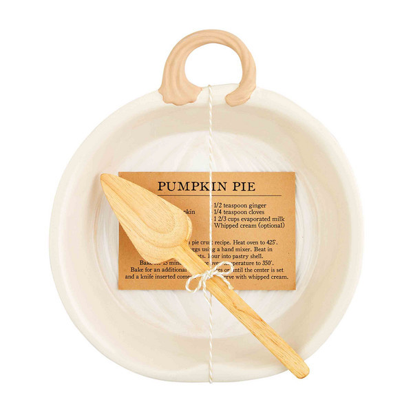 Mud Pie Pumpkin Pie Recipe Baker in White | Dolomite | Mud Pie