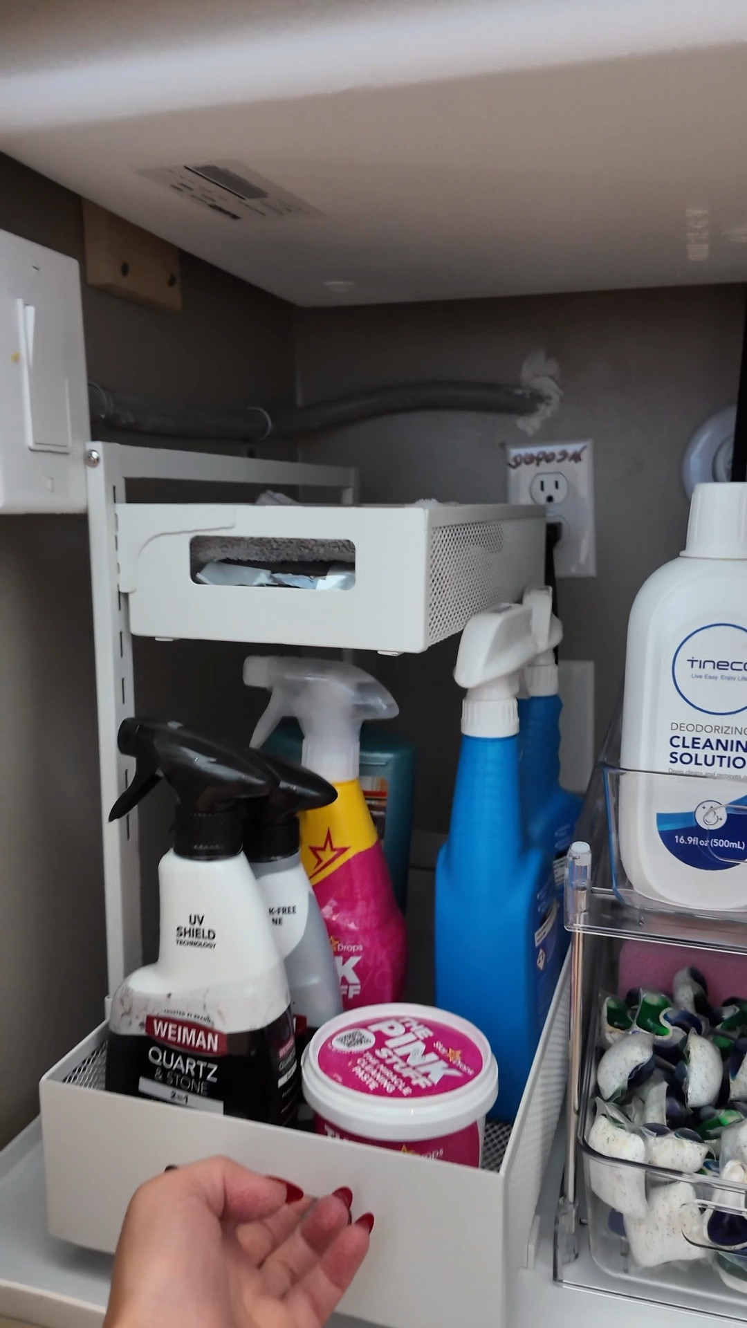 Love everything organized
Under sink organization idea

#LTKHome