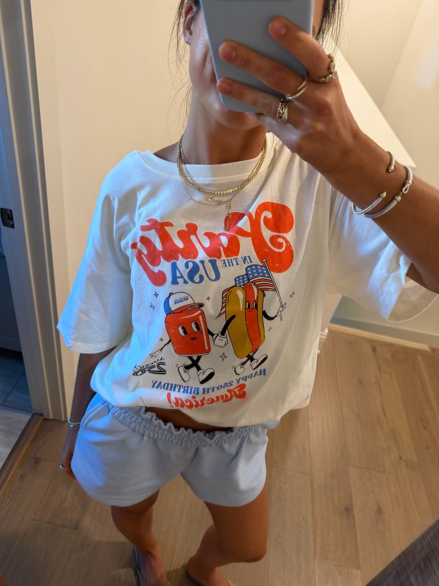 @Target  party in the USA 250th birthday  graphic tshirt !! ❣️🤍💙 wanted it more oversize so got a L







fourth of July, july 4th, USA, holiday, red white and blue, hotdog, americana, america, festive shirt, , target fashion, target style

#LTKSeasonal #LTKootd #LTKSaleAlert

#LTKTravel #LTKSwim #LTKgrwm