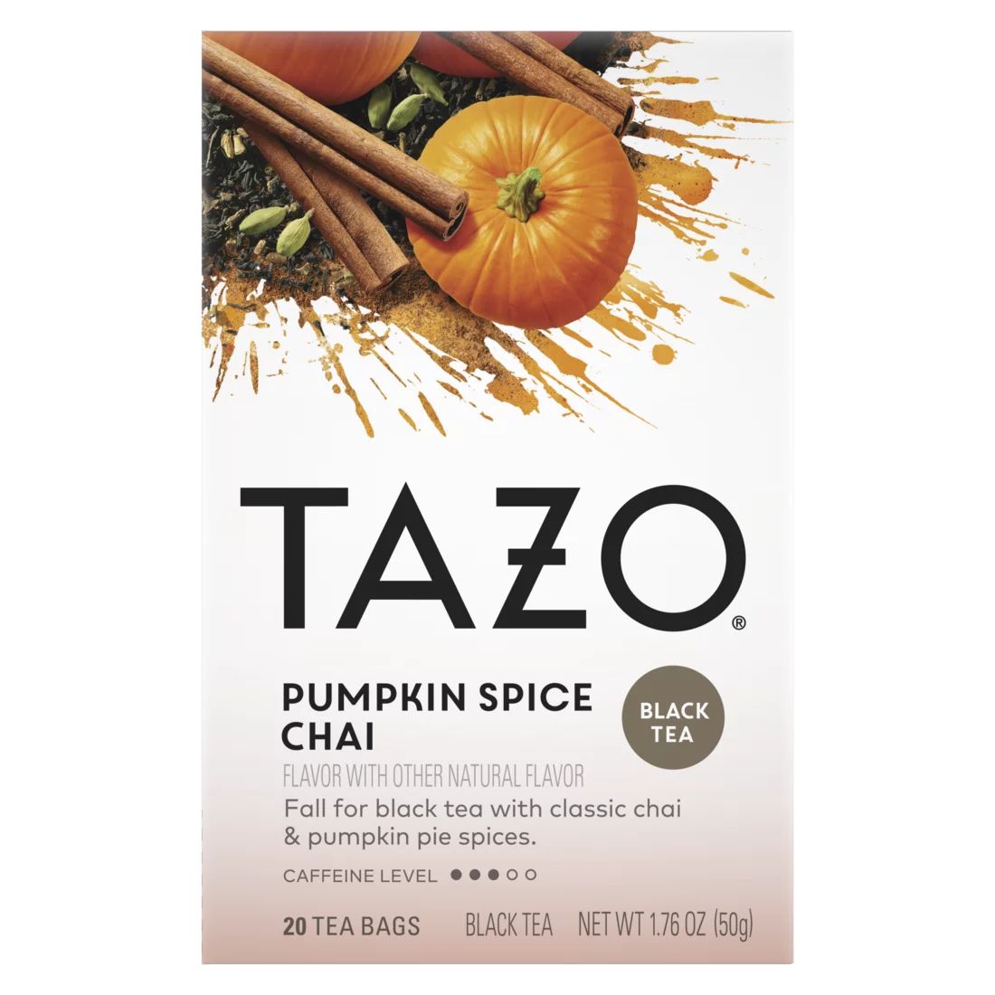 Tazo Chai Pumpkin Spice Tea Bags Black Tea 20 ct | Walmart (US)