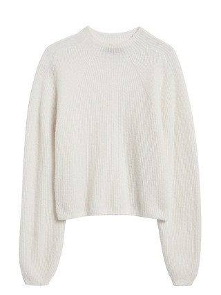 Aire Cropped Puff-Sleeve Sweater | Banana Republic (US)