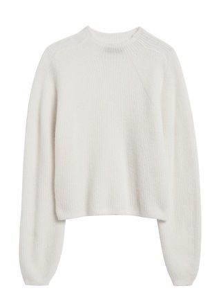 Aire Cropped Puff-Sleeve Sweater | Banana Republic (US)