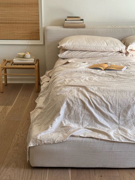 Spring cleaning ✨ 
New bed sheets. Loving these Casaluna supima 💯 cotton sheet set from Target. 
Natural color. 

#LTKMostLoved #LTKhome #LTKSeasonal