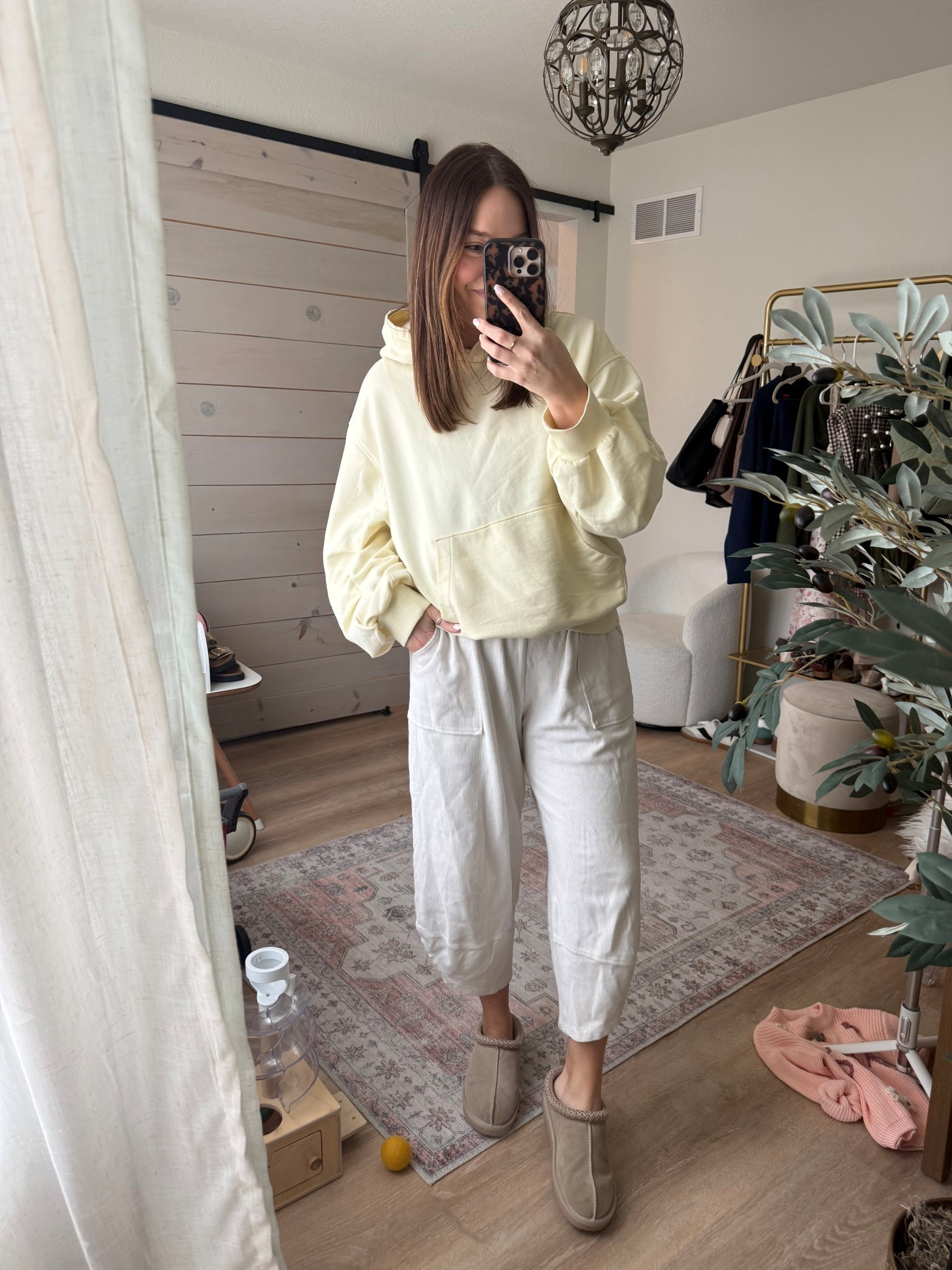 Casual ootd with my fav soft pants - size medium in hoodie and large in pants 

#LTKmomlife #LTKdayinmylife #LTKMidsize