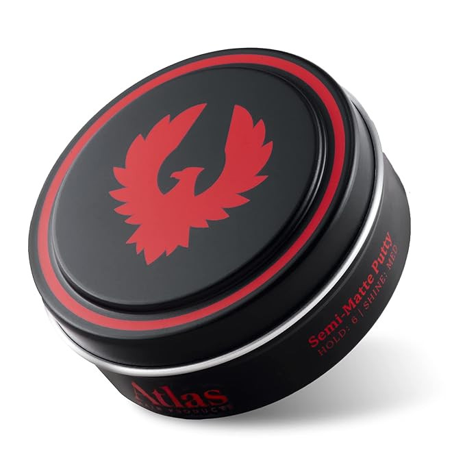 Atlas Matte Hair Pomade for Men Semi-Matte Putty | Men's Hair Styling Product | Medium Hold | Low... | Amazon (US)