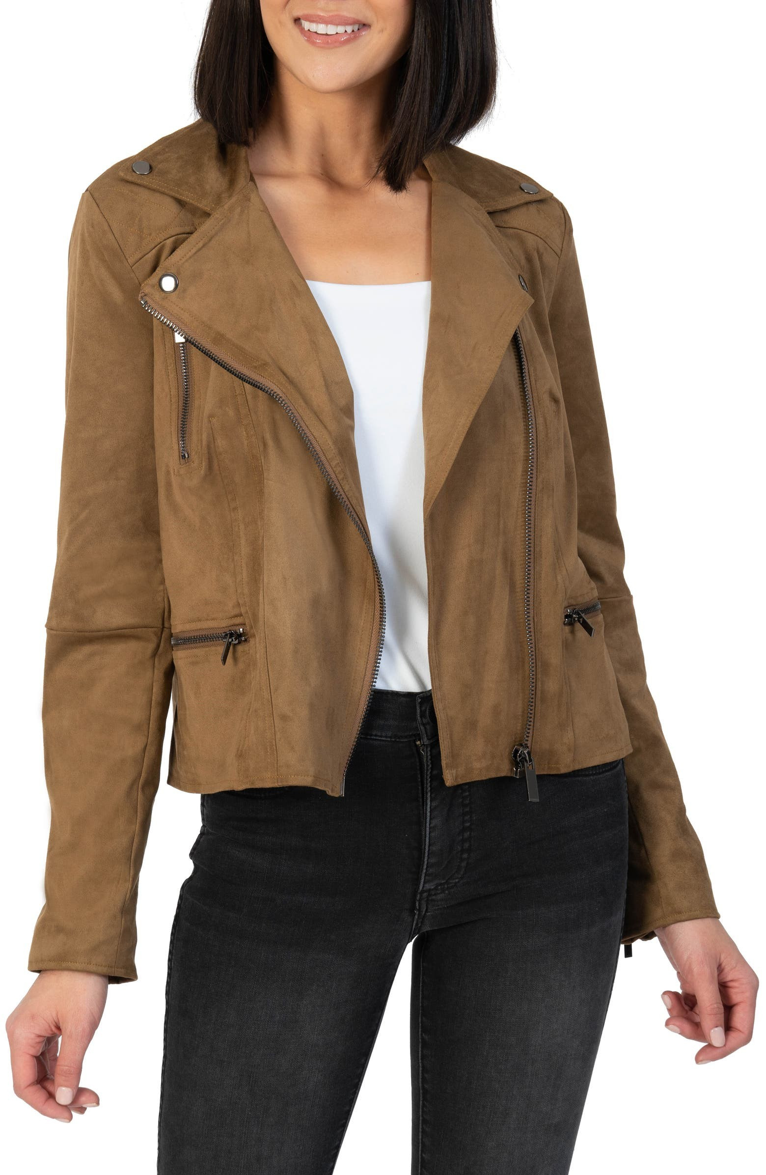 Quinn Faux Suede Moto Jacket | Nordstrom | Nordstrom