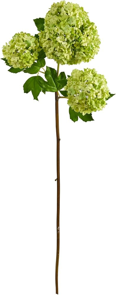 33in. Snowball Hydrangea Artificial Flower (Set of 2) | Amazon (US)