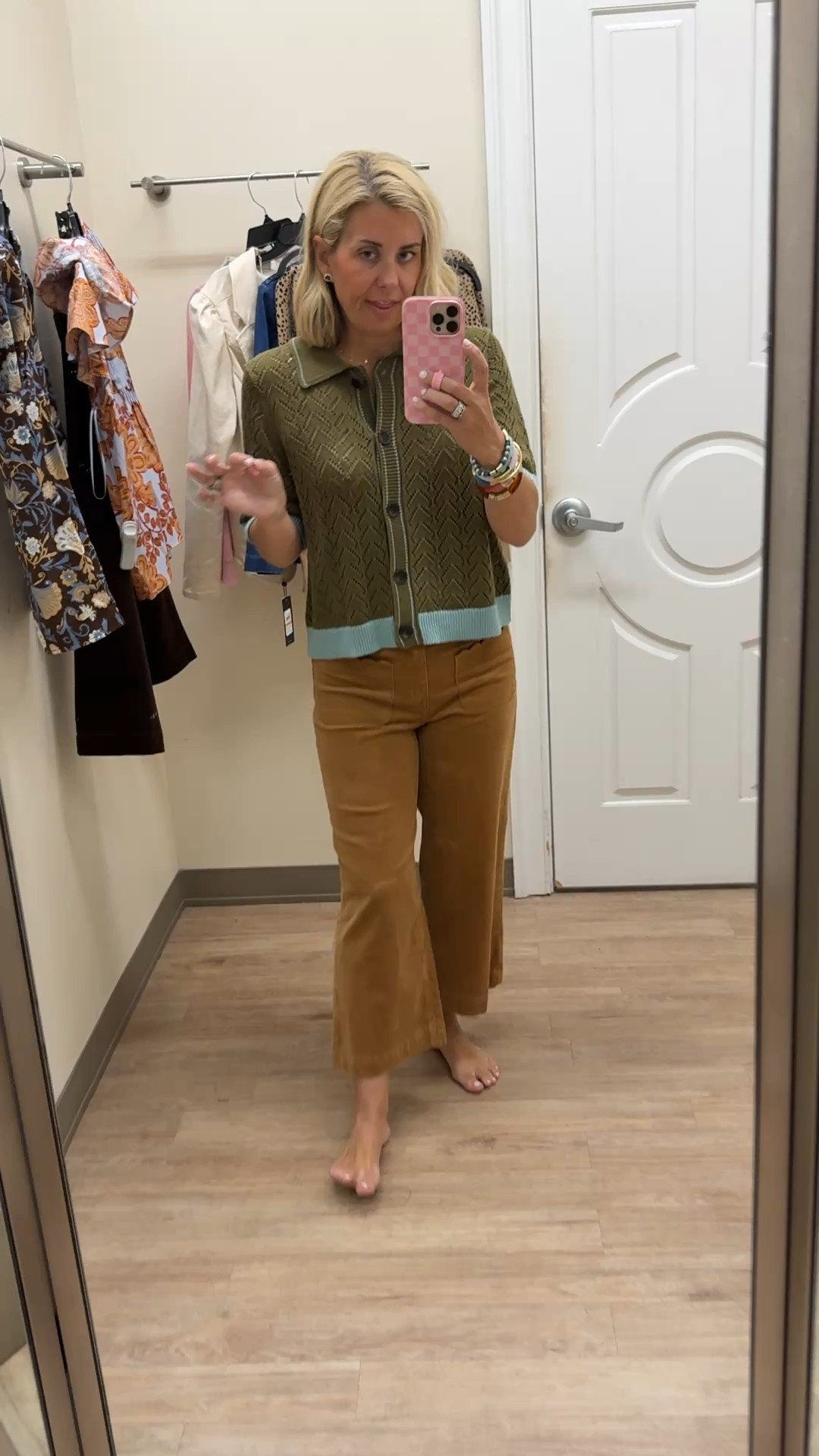Color combo I’m loving! Yall these pants are a must buy! 
Sweater - small
Pants - 4P

#LTKOver40 #LTKSeasonal #LTKSaleAlert