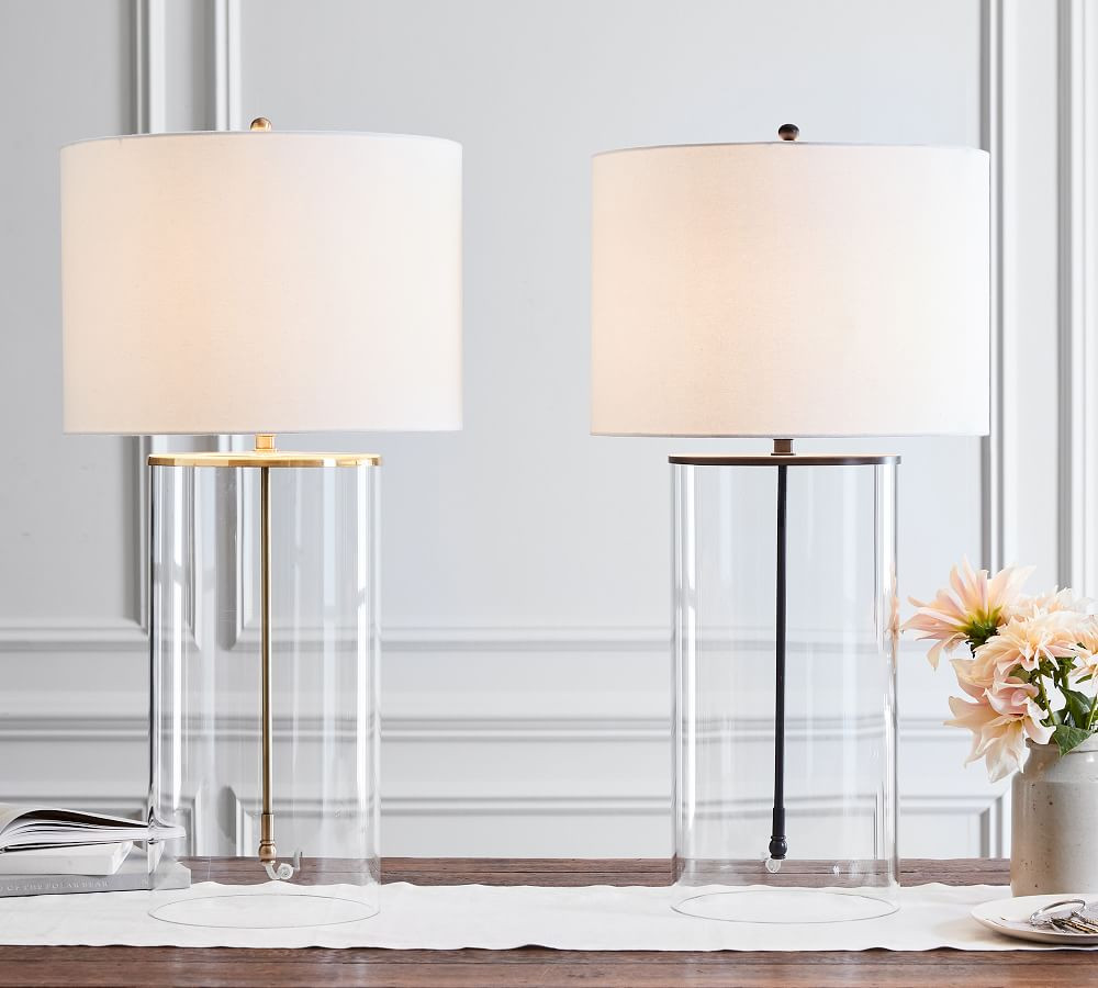 Aria Glass Table Lamp | Pottery Barn (US)