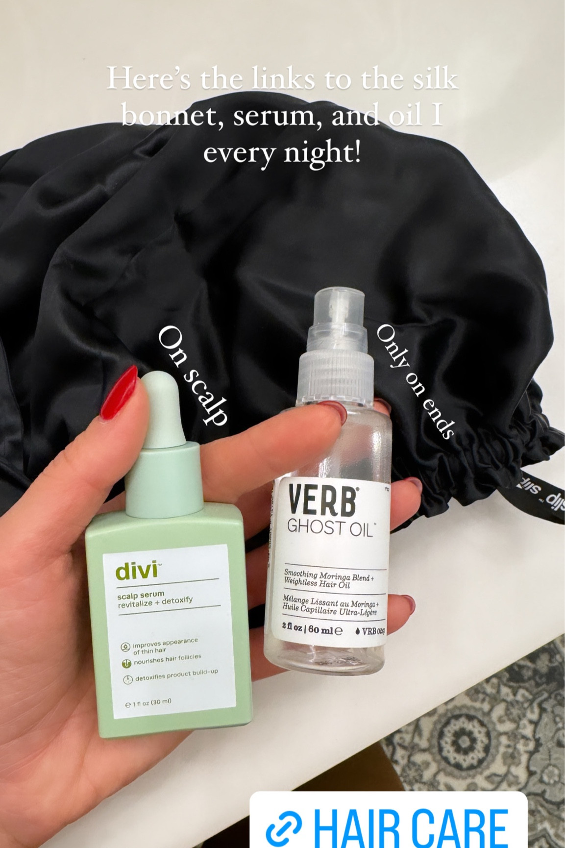 What I use when I use my bonnet every night! I really think the bonnet has helped so much with the health of my hair 

#LTKbeauty #LTKfindsunder50 #LTKGiftGuide