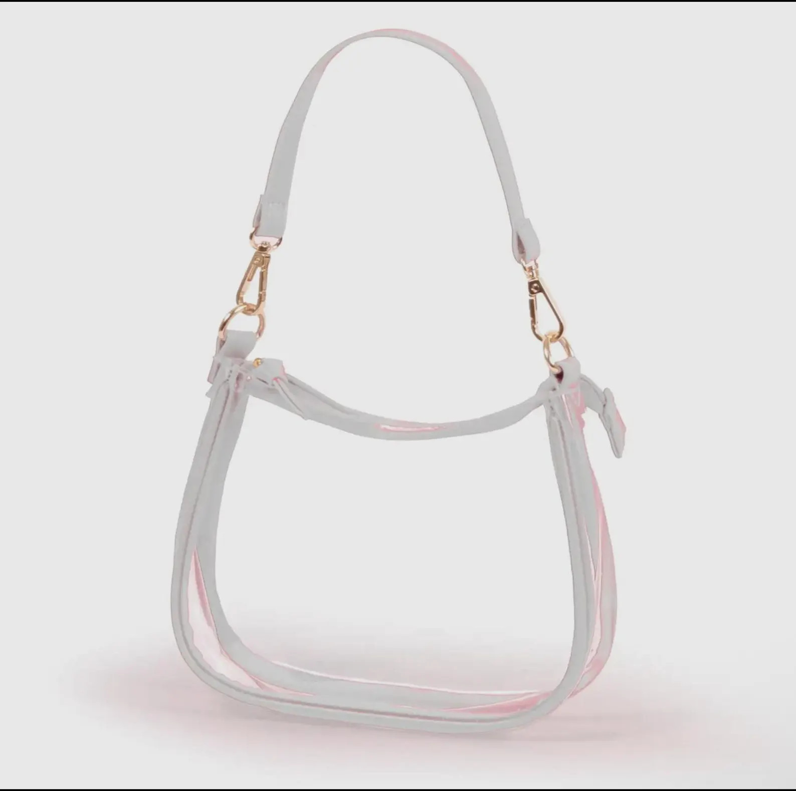 Game Day the Clara Clear Purse in White | Clear Stadium Bag | Clear Stadium Approved Purse | Clea... | Etsy (US)