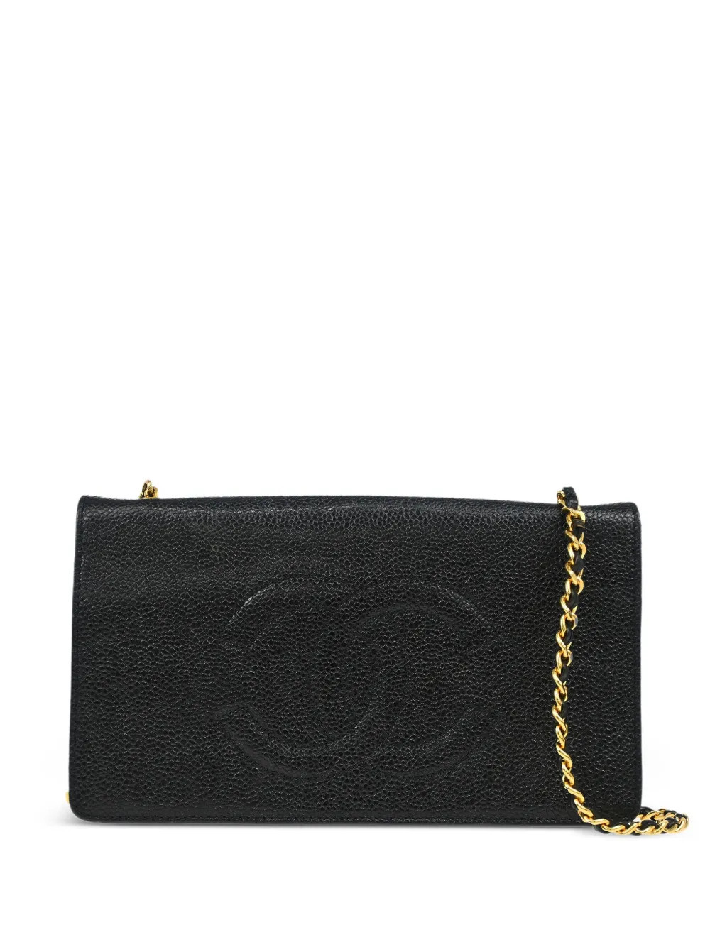 CHANEL Pre-Owned 1997 Timeless Wallet On Chain shoulder bag - Black | Farfetch Global