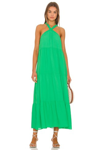 Show Me Your Mumu Hallie Halter Dress in Spring Green from Revolve.com | Revolve Clothing (Global)
