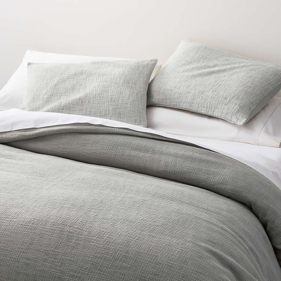 Lindstrom White Duvet Covers and Pillow Shams | Crate & Barrel | Crate & Barrel