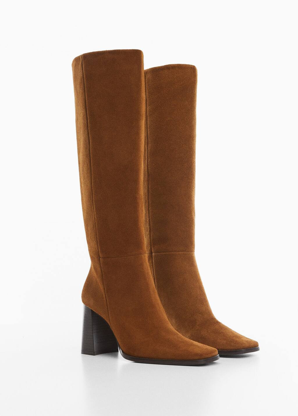 Heel suede boots -  Women | Mango United Kingdom | MANGO (UK)