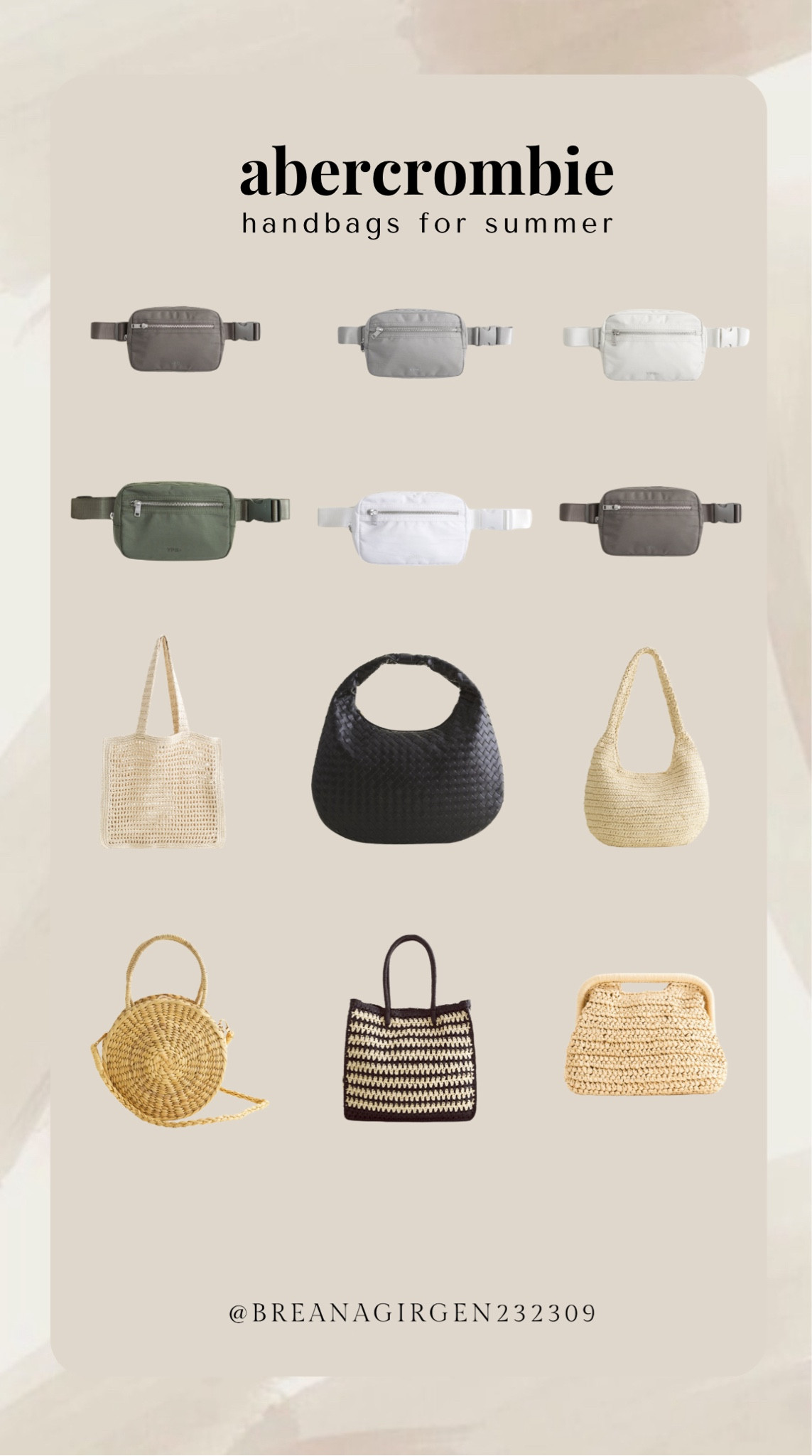 Hangbag round up, all from Abercrombie! Something for every occasion.




Belt bag, shoulder bag, tote bag, purse, satchel, summer purse, summer handbag, summer tote, Abercrombie handbags 

#LTKItBag #LTKFindsUnder100 #LTKStyleTip
