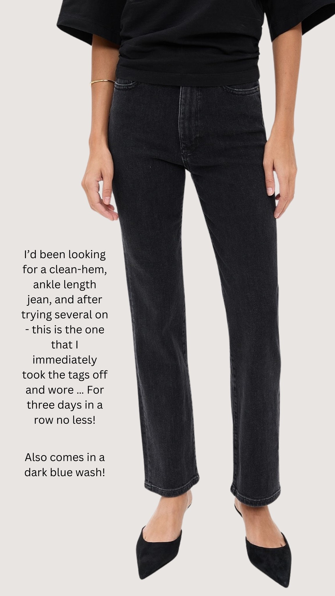 The new jeans I can’t stop wearing!! I love the slimmer leg, and the fit is 10/10. Also available in a dark blue wash.

I wore these three days in a row after I bought them 😂 fit runs true to size

First link is regular length, second is petite.

#LTKNYFW #LTKdayinmylife #LTKootd