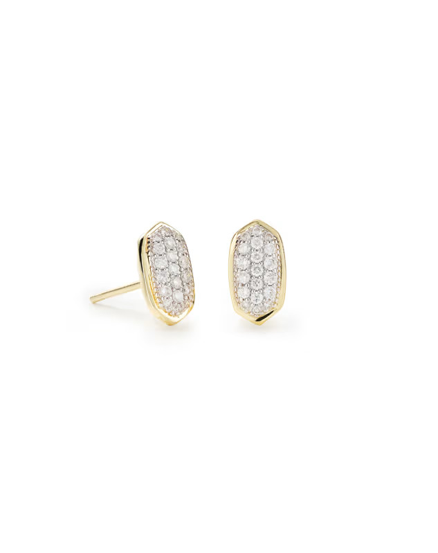 Amelee Earrings in Pave Diamond and 14k Yellow Gold | Kendra Scott