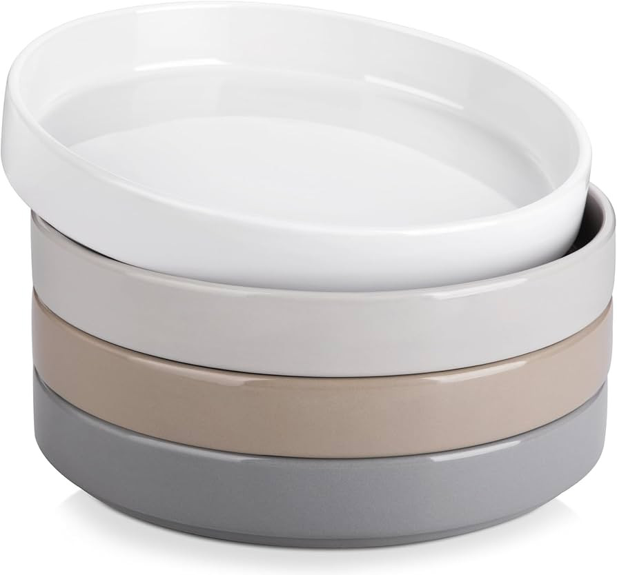vancasso Pasta Bowls, Ceramic Salad Bowls of 4, 34 oz Large Wide Serving Bowls for Kitchen and Ea... | Amazon (US)