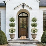 5FT Artificial Olive Triple Ball Topiary Trees with Moss & Inner Pot, Outdoor Indoor Realistic Fa... | Walmart (US)