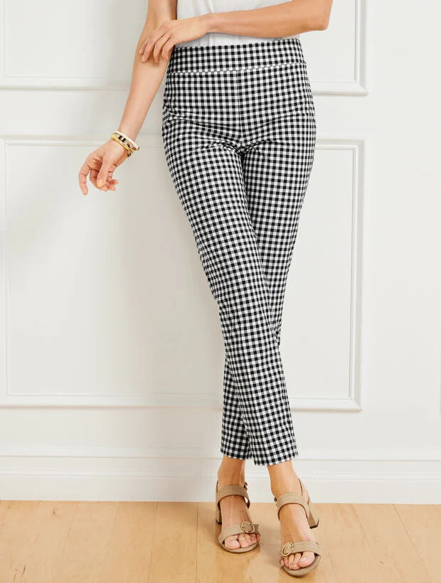 Talbots Chatham Ankle Pants - Sunrise Gingham | Talbots