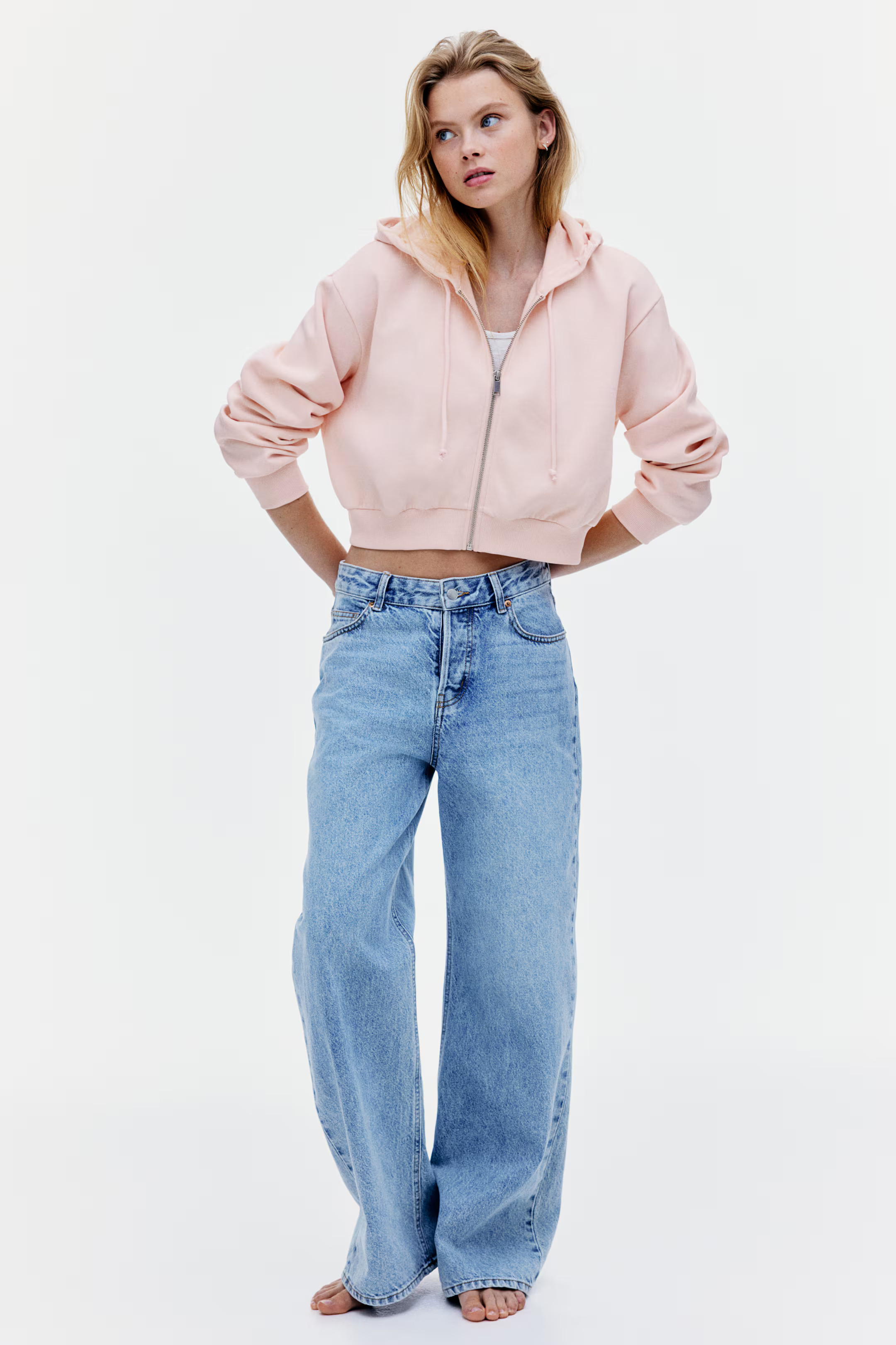 Short Hooded Sweatshirt Jacket | H&M (US + CA)