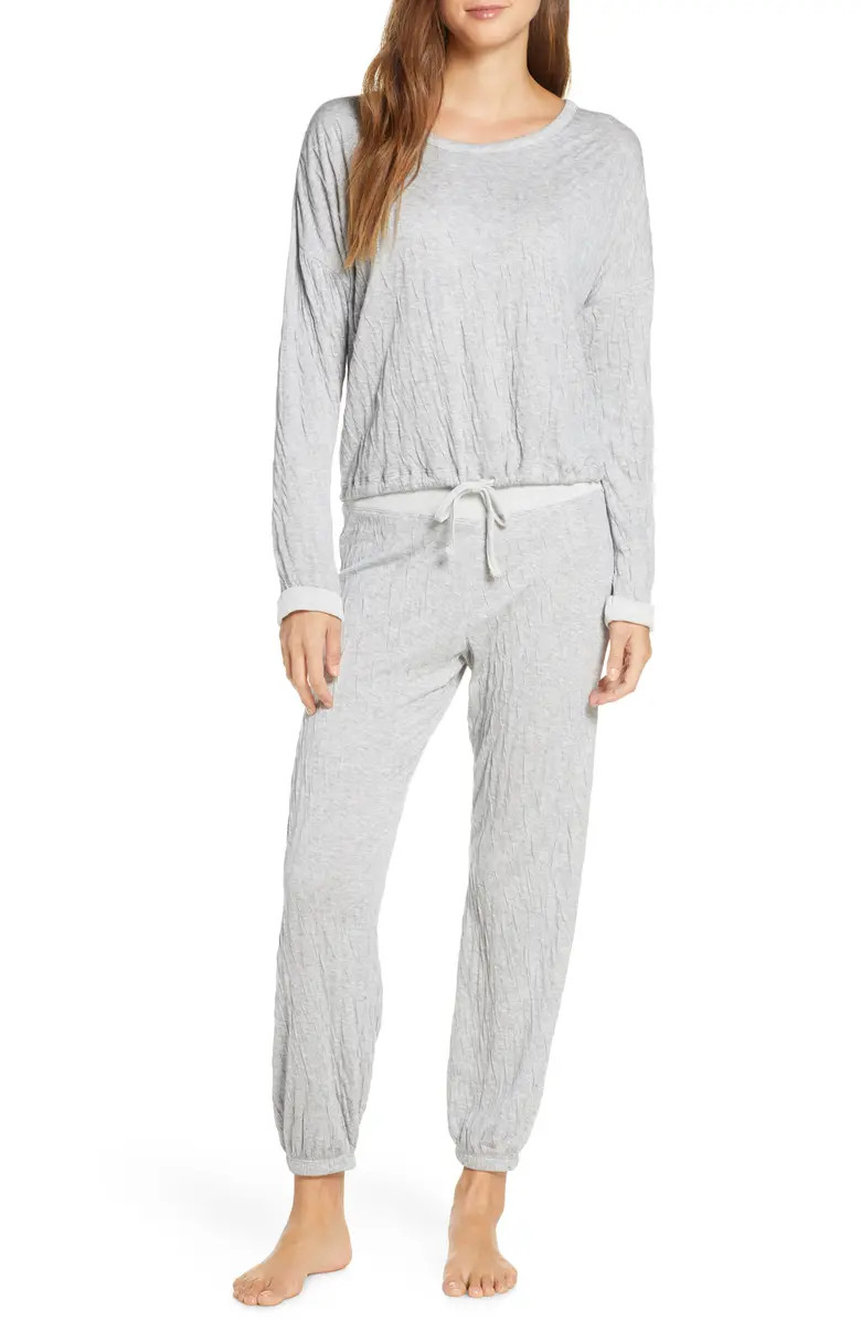 Barefoot Dreams® Malibu Collection Crinkle Jersey Lounge Set | Nordstrom | Nordstrom