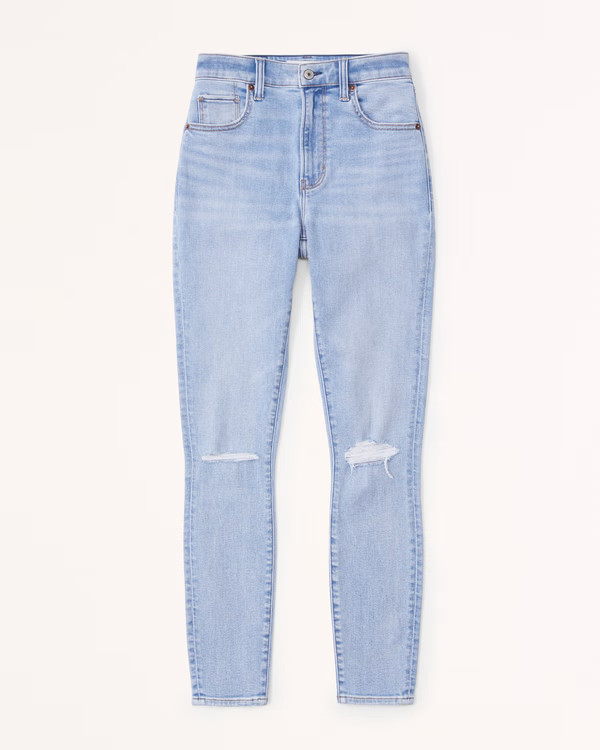 Curve Love High Rise Super Skinny Ankle Jean | Abercrombie & Fitch (US)