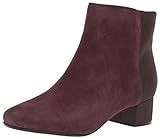 Clarks Women's Chartli Valley Ankle Boot, Burgundy Suede, 50 M US | Amazon (US)