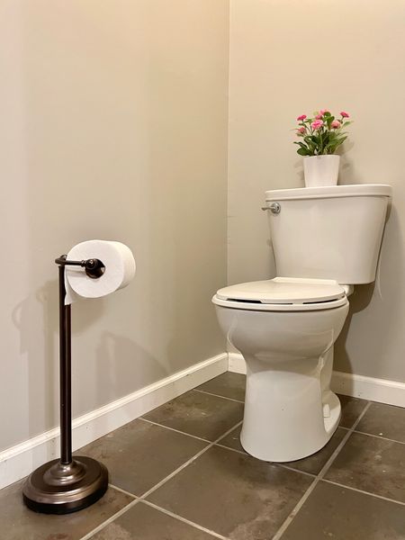 A free standing toilet paper holder is perfect bathroom accessory when you don’t want to put holes to the wall. 

#LTKstyletip #LTKsalealert #LTKhome