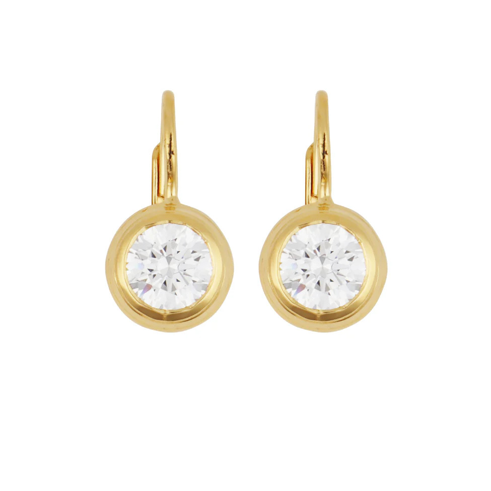Bezel Drop Earrings | HART