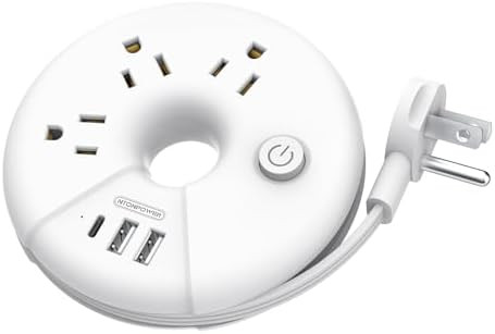 Travel Power Strip, NTONPOWER 3 Outlets 3 USB(1 USB C) Cruise Approved Power Strip, Short Extensi... | Amazon (US)