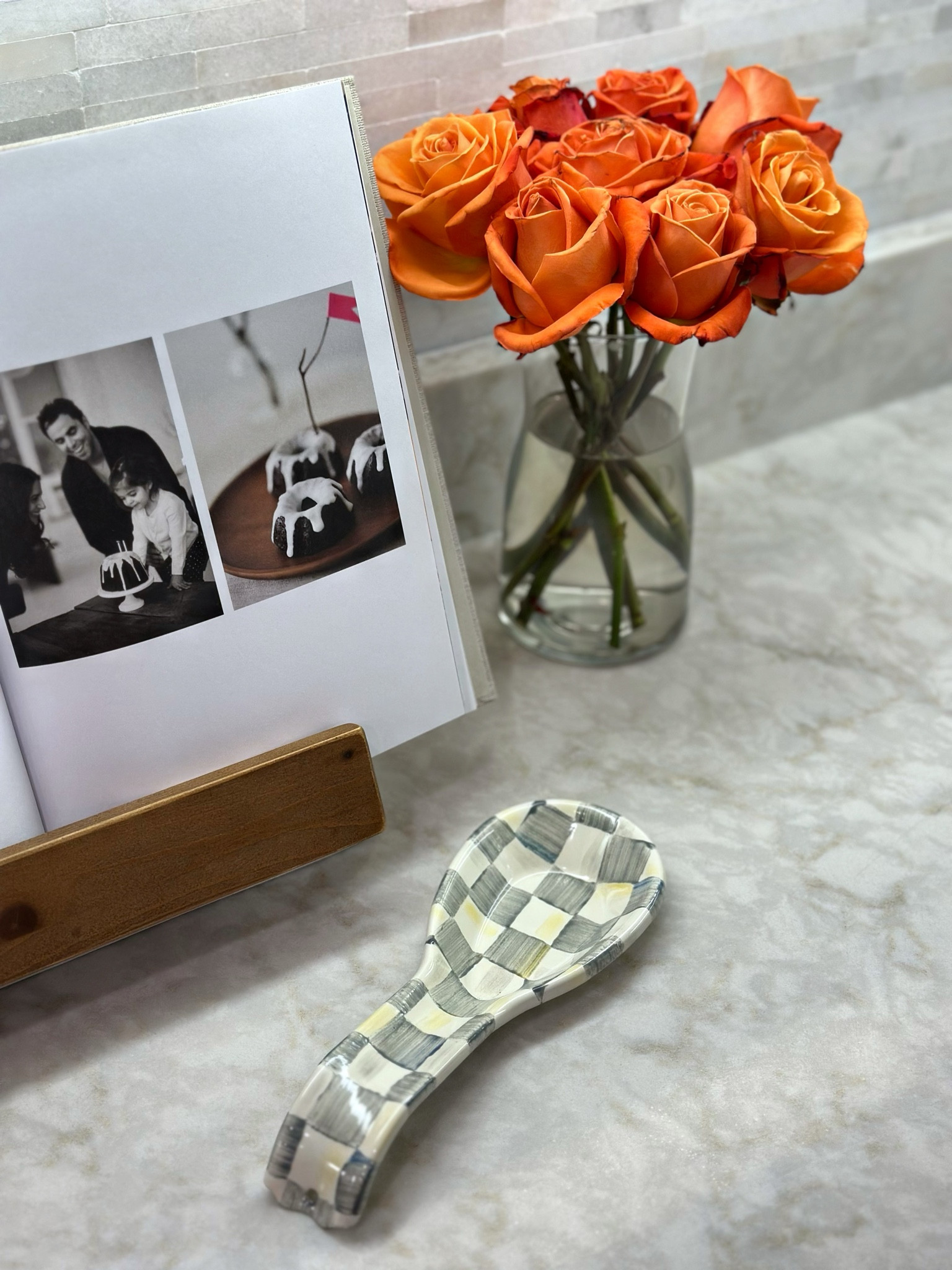 Kitchen details: cookbook stand and this beautiful McKenzie Child’s spoon rest 

#LTKHome #LTKFindsUnder100 #LTKGiftGuide