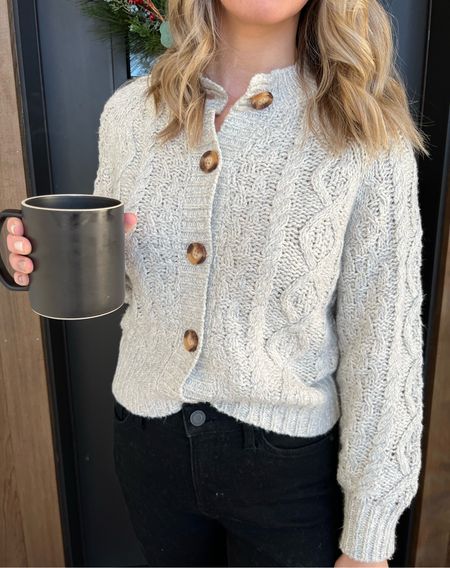 This button front sweater from
Target is the perfect versatile sweater for winter! Chunky knit sweater under $30! #targetfind #targetstyle

#LTKunder50 #LTKsalealert #LTKstyletip