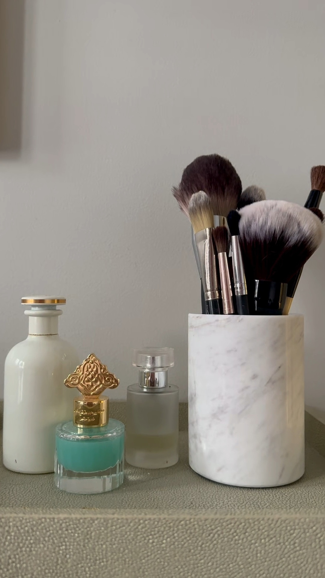 I love these marble holders so much I got 3 in my home. Perfect for bathroom,  kitchen, and your make up brushes 👌#marbledecor #amazonfinds #homedecor #marbleholder 

#LTKHome