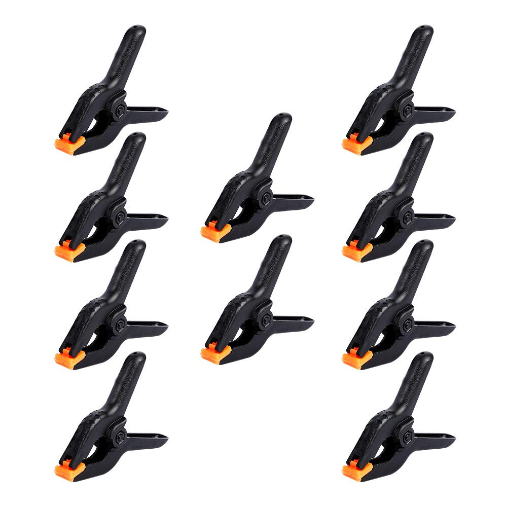 10 PCS 4.5 inch Professional Plastic Large Spring Clamps Heavy Duty for Crafts or Plastic Clips a... | Amazon (US)