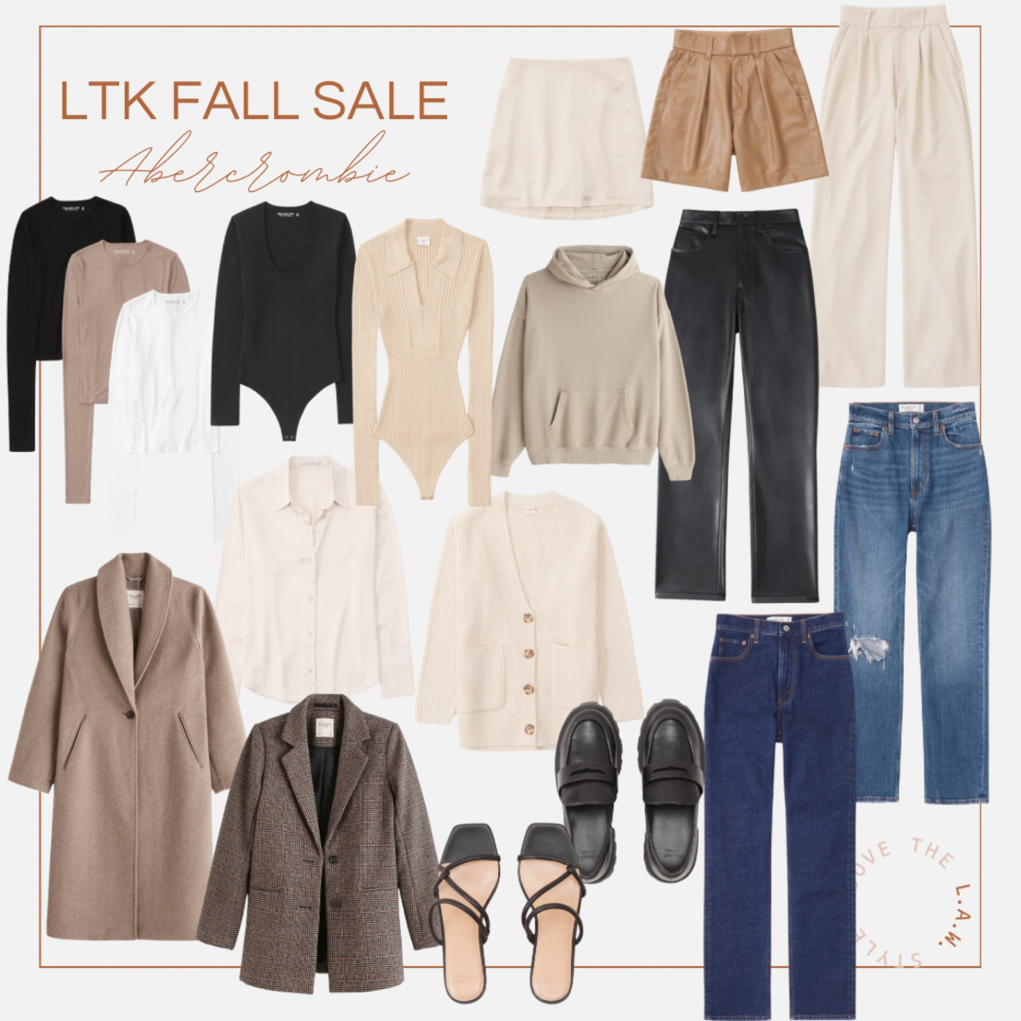 LTK Fall Sale: Abercrombie 
•
jeans, leather pants, satin skirt, coat, blazer, basics, bodysuit, hoodie, heels, loafers, cardigan, leather shorts 

#LTKunder50 #LTKSale #LTKsalealert