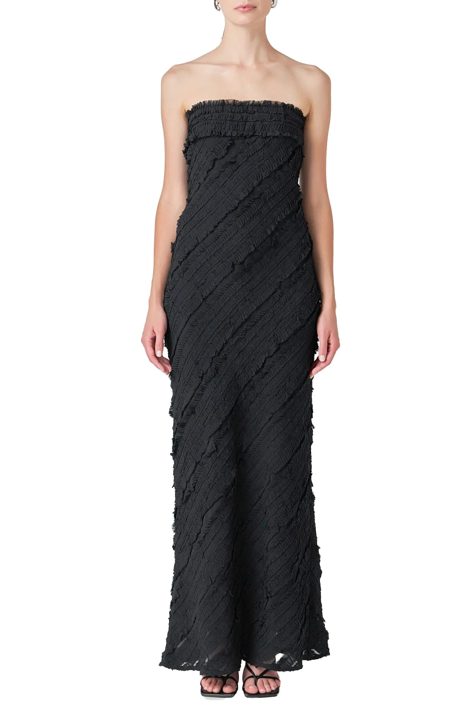Endless Rose Ruffle Strapless Maxi Dress (Women) | Nordstrom | Nordstrom