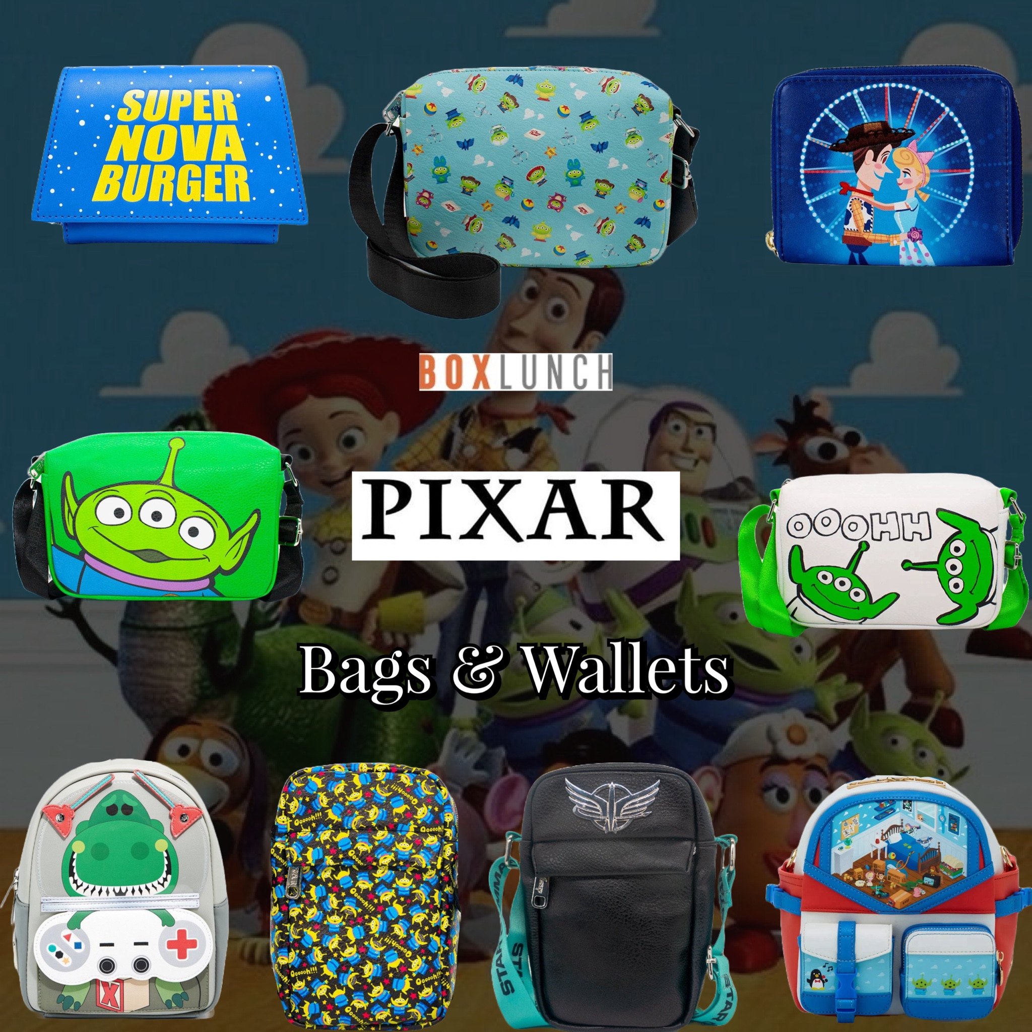 Toy Story bags and wallets 🧸 boxlunch Disney Pixar 

#LTKfindsunder100 #LTKitbag #LTKGiftGuide